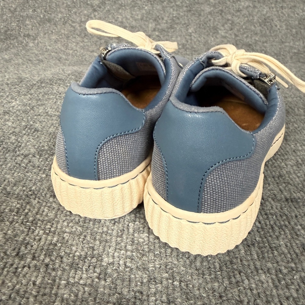 Clarks Collection Womens Size 7 Sneakers Shoes Blue Caroline Echo Casual Zipper - Picture 5 of 10